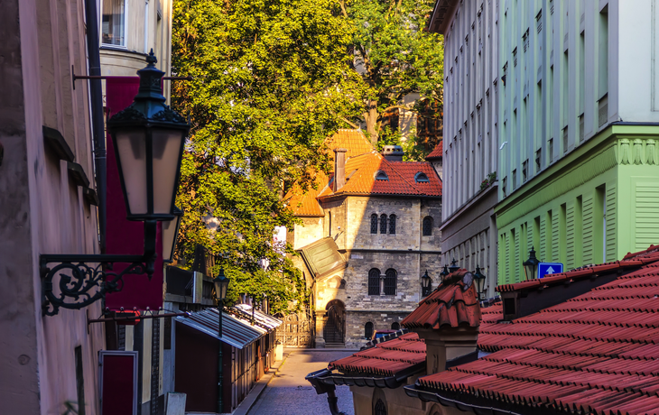 Jüdisches Viertel und alte Synagoge in der Prager Innenstadt