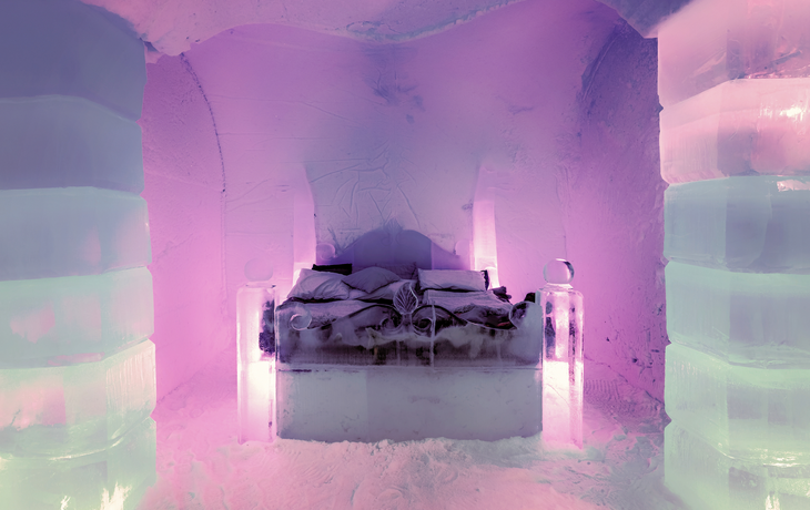 Hochzeitssuite im Sorrisniva Ice Hotel,Norwegen