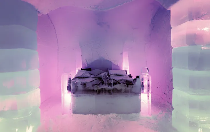 Hochzeitssuite im Sorrisniva Ice Hotel,Norwegen