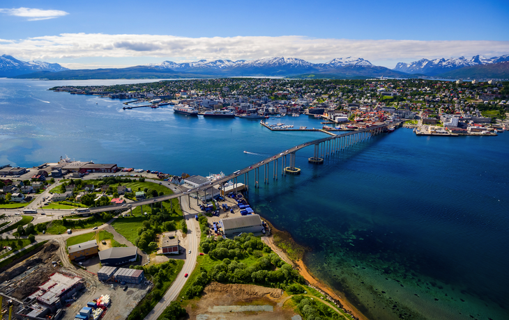 Brücke der Stadt Tromsø