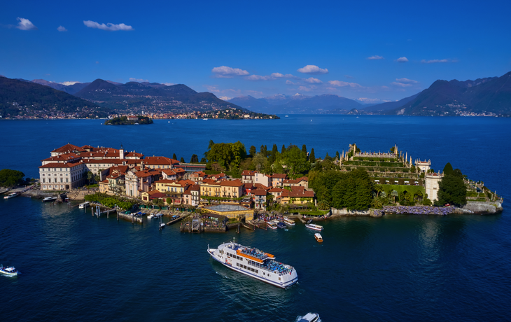 Panorama von Isola Bella am Lago Maggiore