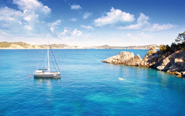 Cala Fornells Majorca in Mediterranean Mallorca Island