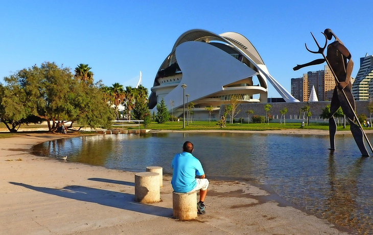 Ciutat de les Arts i les Ciències in Valencia, Spanien