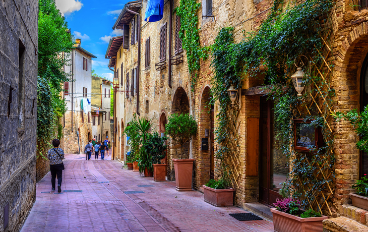 San Gimignano - eine typisch toskanische Stadt in Italien