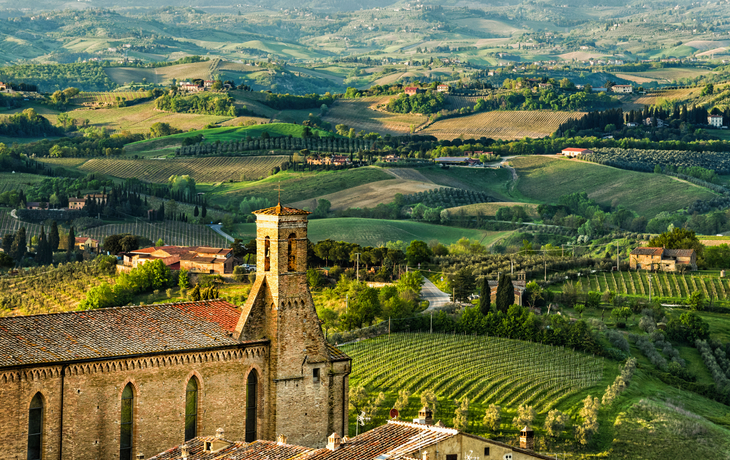 Blick vom Turm von San Gimignano
