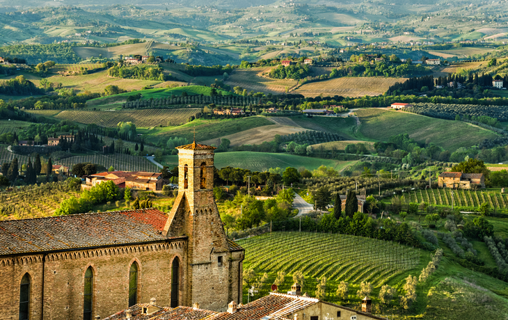 Blick vom Turm von San Gimignano