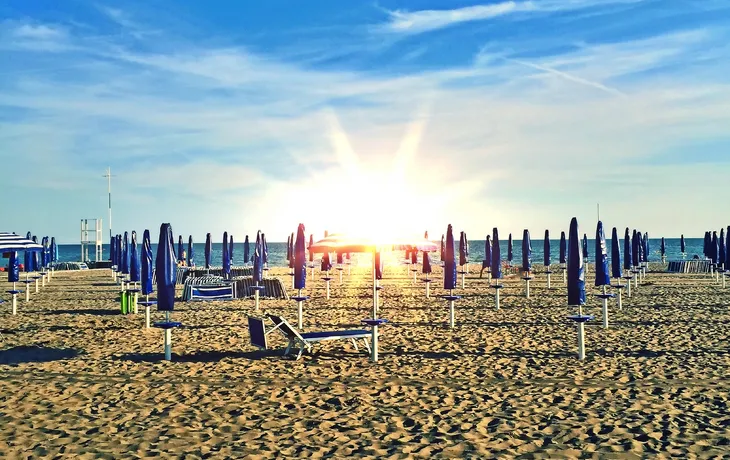 Strand in Grado, Italien