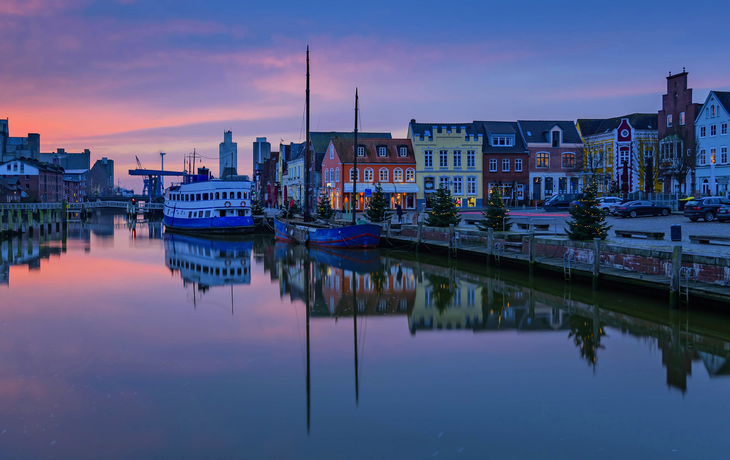 Nordseehafenstadt Husum zur Weihnachtszeit