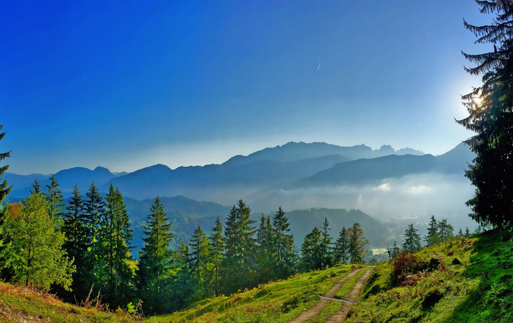 Blick auf Nusslberg nahe Oberaudorf