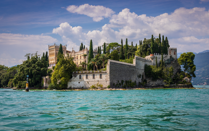 Isola del Garda ist die größte Insel im Gardasee