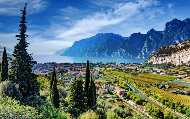 Gardasee mit Torbole, Arco und Riva del Garda
