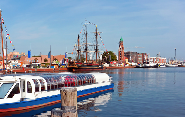 der Neue Hafen von Bremerhaven