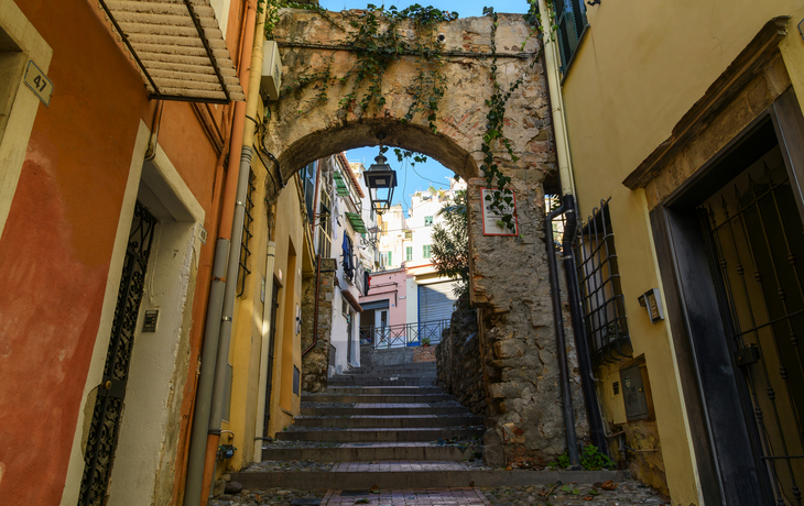 La Pigna di Sanremo, die mittelalterliche Altstadt der Küstenstadt Sanremo