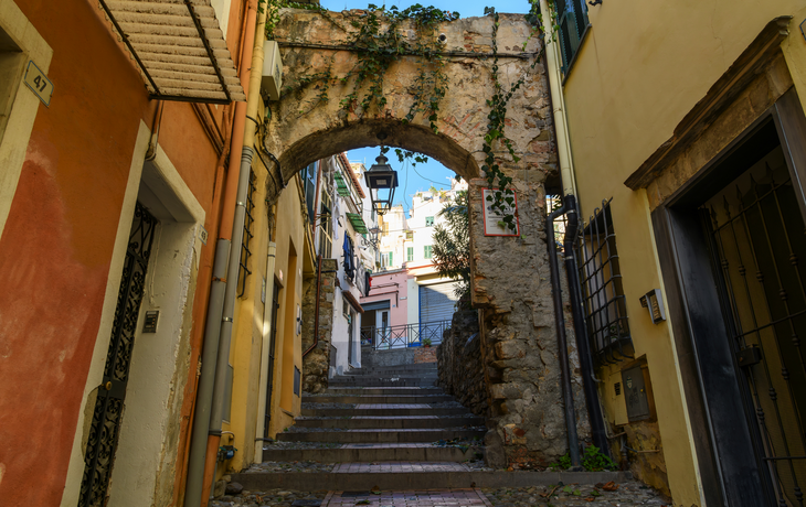 La Pigna di Sanremo, die mittelalterliche Altstadt der Küstenstadt Sanremo
