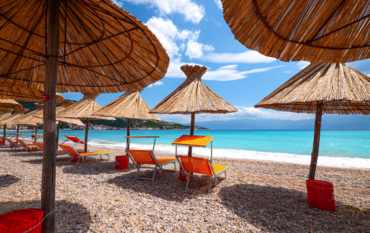 Strand in Baska, Insel Krk