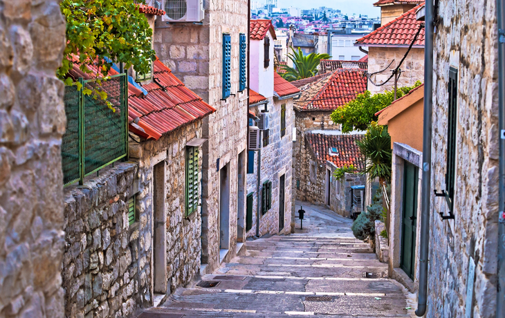 Alte Steinstraße der historischen Stadt Split