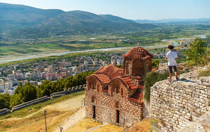 Kapelle der Heiligen Dreifaltigkeit der historischen Stadt Berat in Albanien