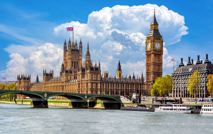 Big Ben und Houses of Parliament in London, Vereinigtes Königreich
