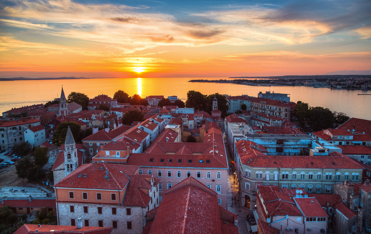 Sonnenuntergang in Zadar