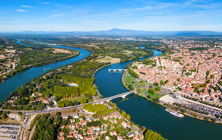 Luftaufnahme der Stadt Avignon, Frankreich