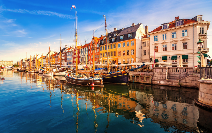 Nyhavn in Kopenhagen, Dänemark, 