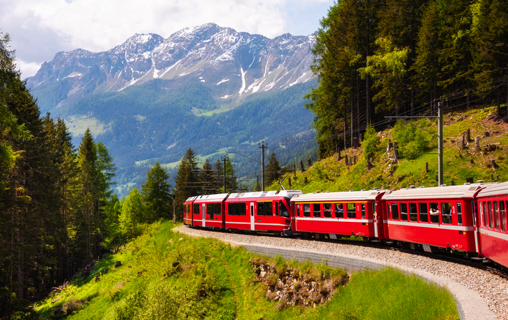 Berninabahn in der Schweiz