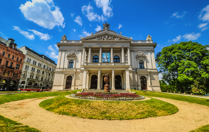 Mahen Theater auf dem Malinovskiplatz in Brünn