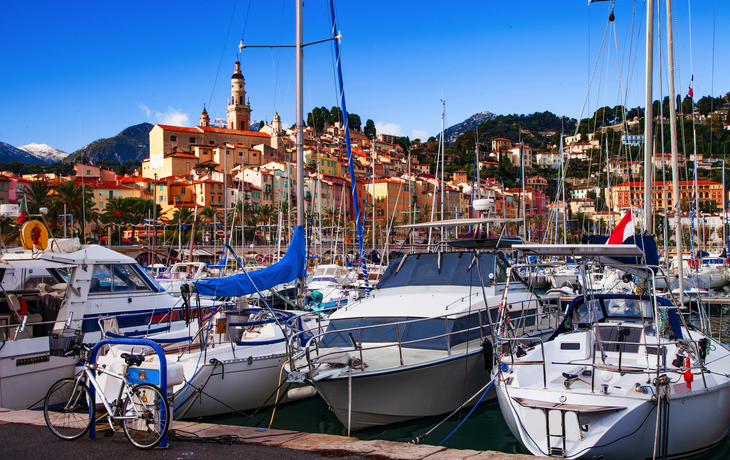 Menton an der französischen Riviera