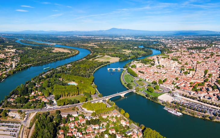 Luftaufnahme der Stadt Avignon, Frankreich