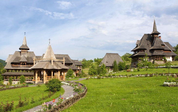 Barsana Monastery landscape view