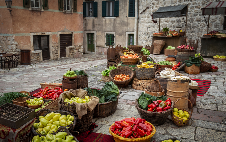 Markt in Kotor, Montenegro