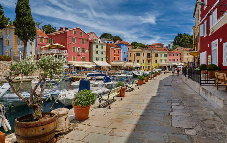 Blick auf die Stadt Veli Losinj