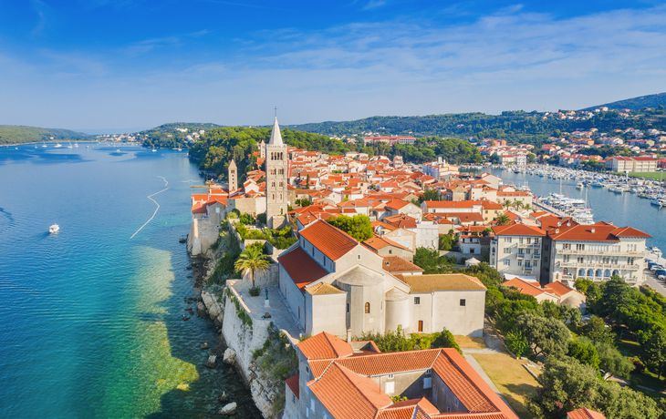 Altstadt von Rab auf der Insel Rab
