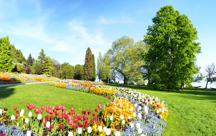 Panorama der Insel Mainau im Bodensee, Deutschland