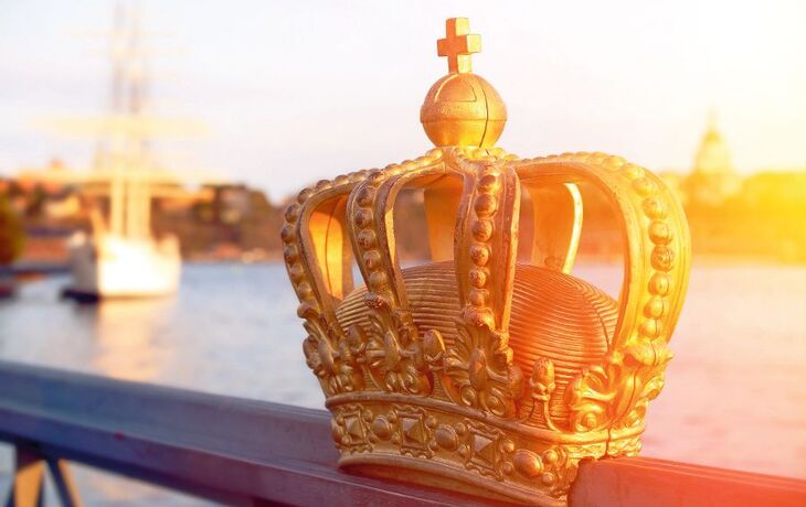 stockholm view with crown