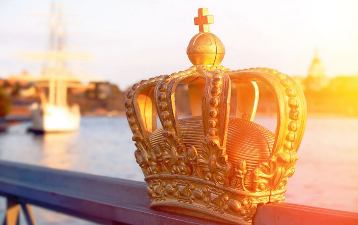 stockholm view with crown