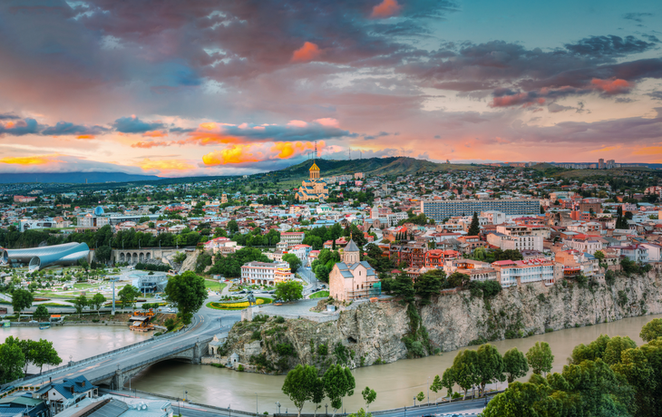 Skyline von Tiflis, Georgien