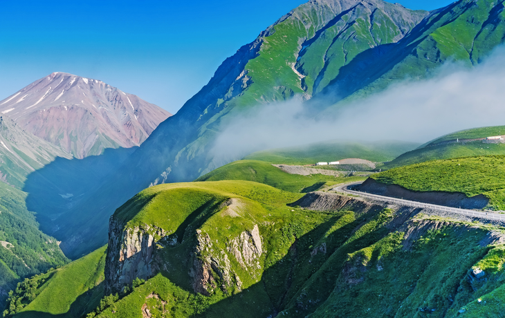 Misty Mountain auf der Georgian Military Road, Georgia