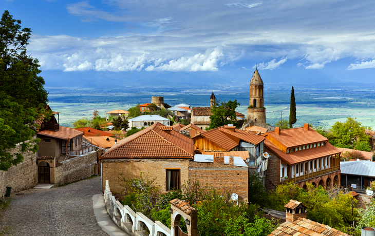 Sighnaghi in der Region Kachetien im Osten Georgiens