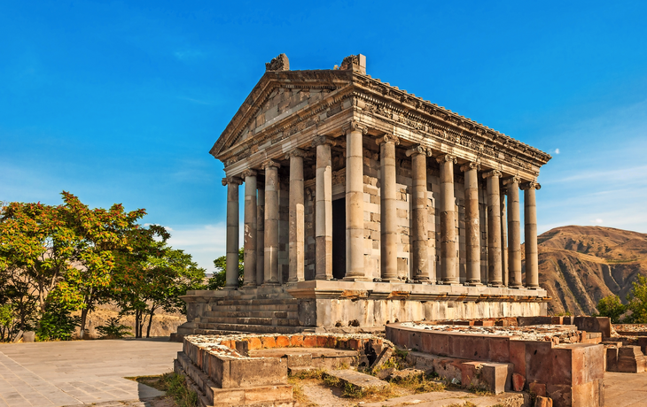 der griechische Tempel von Garni in Armenien