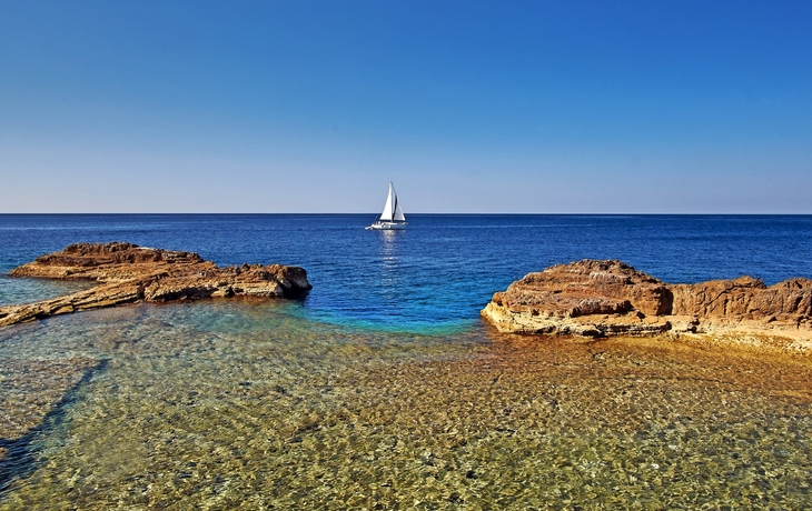 Strand von Pula, Kroatien