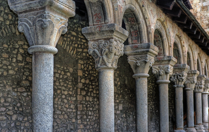 Kreuzgang der Kathedrale von La Seu de Urgell, Katalonien, Spanien