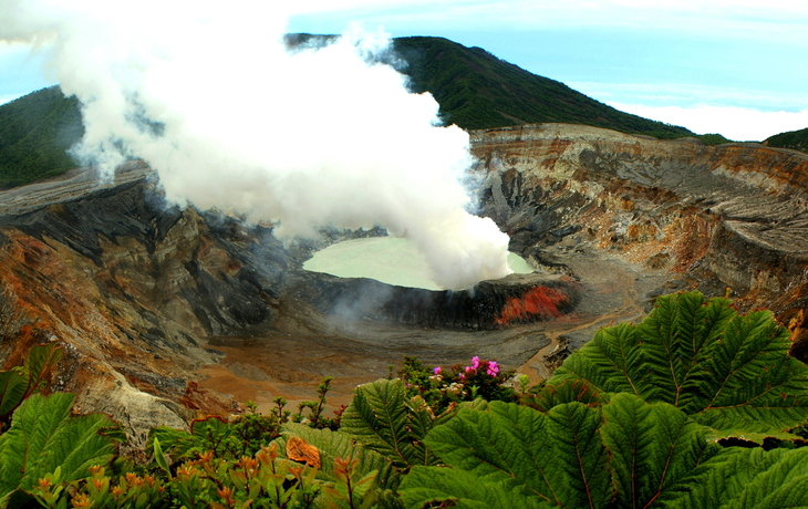 Vulkan Poas auf Costa Rica