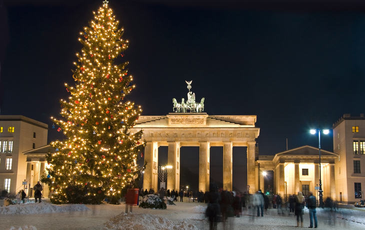 Winter am Brandenburger Tor in Berlin