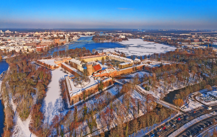 Zitadelle Spandau im Winter in Berlin, Deutschland