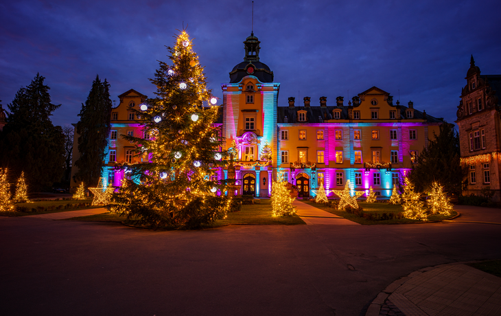 Schloss Bückeburg im Dezember - Nachtaufnahme