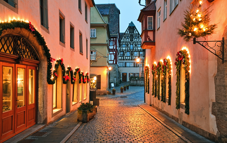 Rothenburg ob der Tauber zur Weihnachtszeit