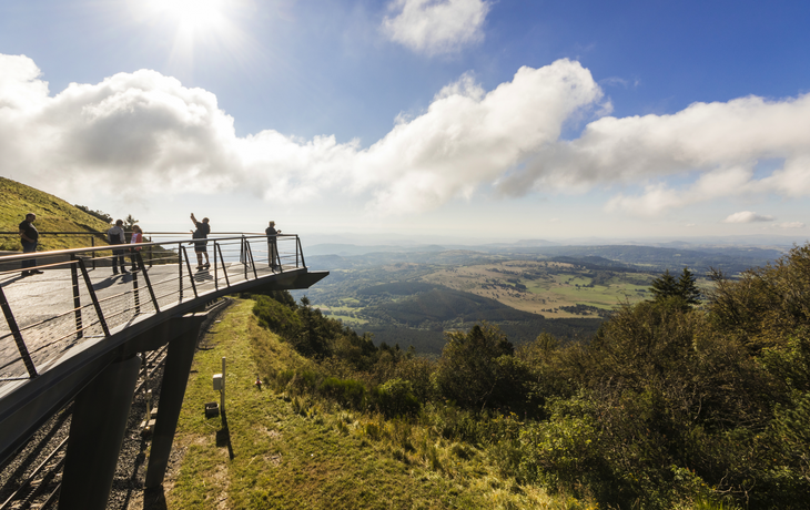 Aussichtspunkt auf dem Vulkan Puy de Dôme in Frankreich
