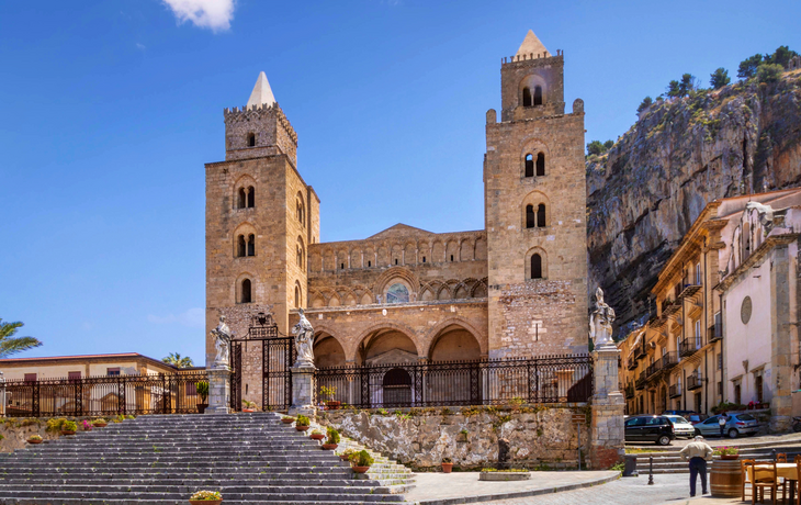 Kathedrale Santissimo Salvatore in Cefalù auf Sizilien