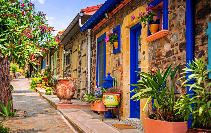 bunte Straßen von Collioure
